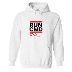 Run Cmd Classic Unisex Kids and Adults Pullover Hoodie for Computer Geeks